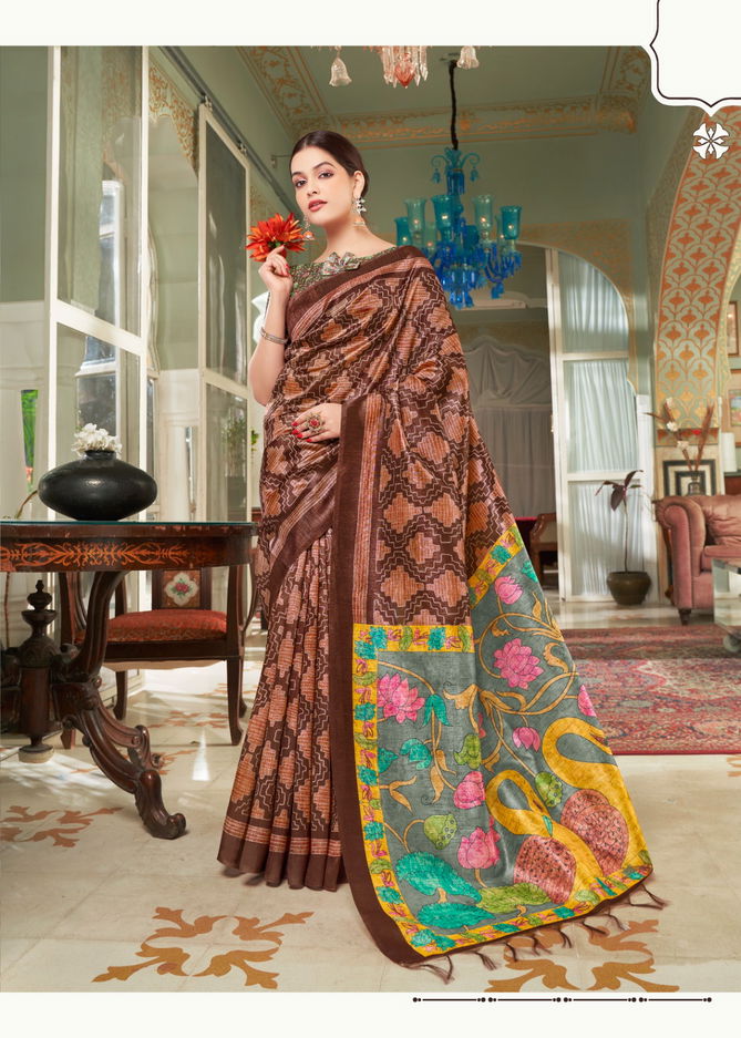 Madhubani By Shreyans MP-01 To MP-09 Printed Saree Catalog